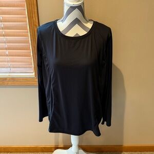 Classic Black Long Sleeve Women's Top